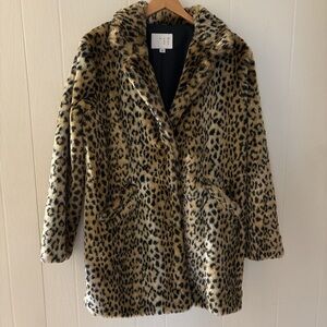 Leopard Print Overcoat